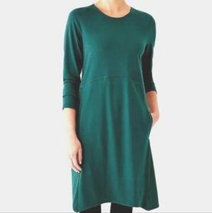 J.Jill Great Harbor Pure Jill Dipped-Hem Swing Dress Size Medium P NWOT